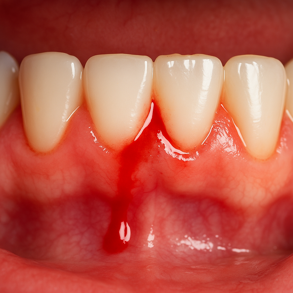 Foto de sangrado de encías